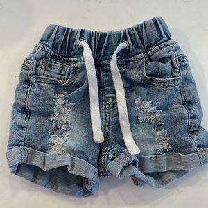 Little Bipsy distressed jean shorts